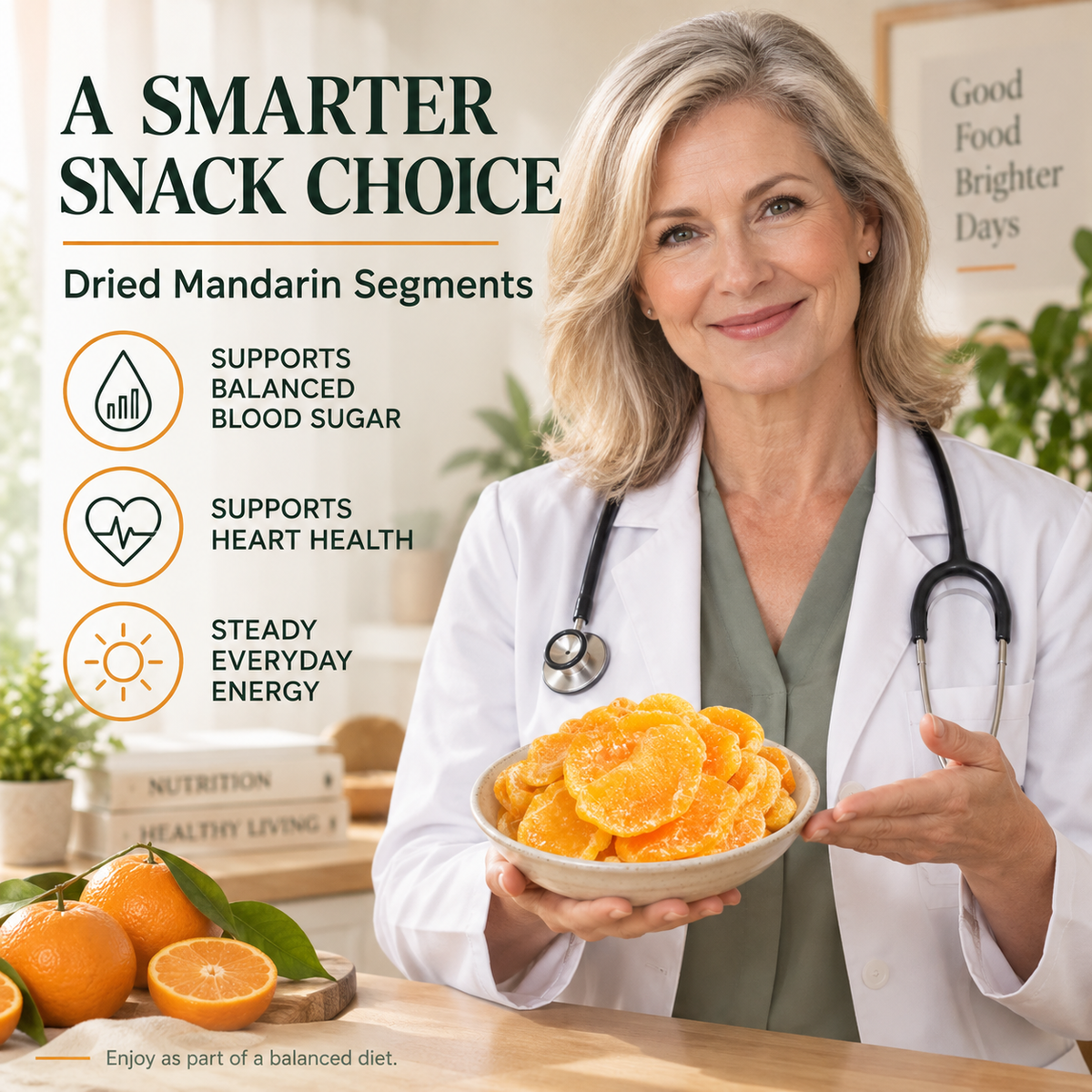 [Get 5 Delivered]Dried Mandarin Segments – Sweet Taste, Steady Energy, Heart-Friendly-OUO