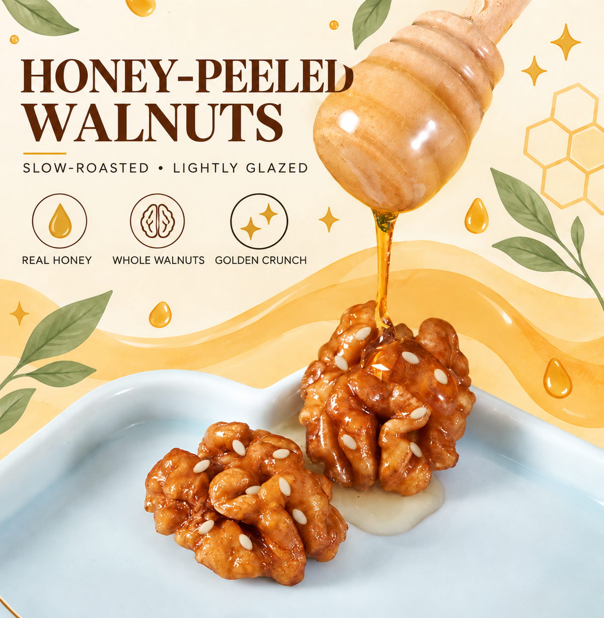 Honey-Peeled Walnuts – Delicious Crunch with Real Heart Benefits-OUO